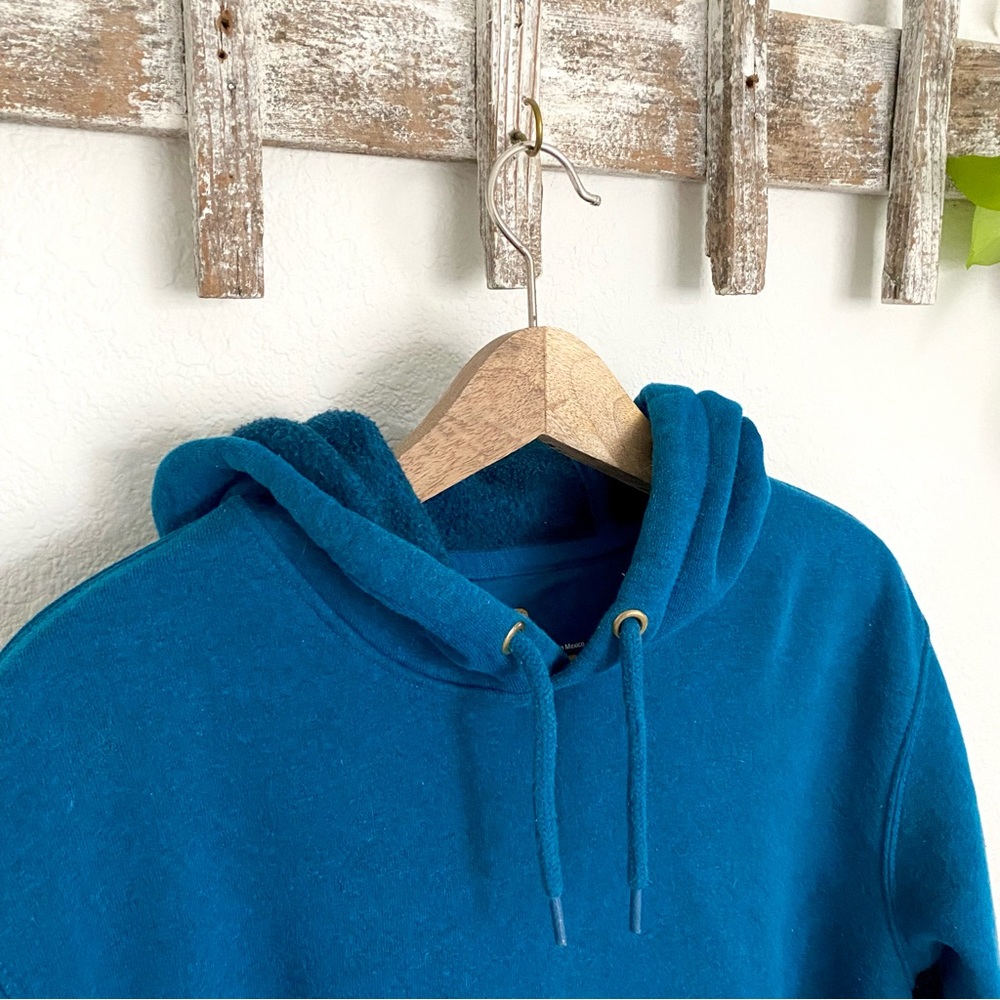 Carhartt Men’s or Unisex Small Blue Logo Oversized Loose Fit Hooded Sweatshirt - Picture 4 of 10
